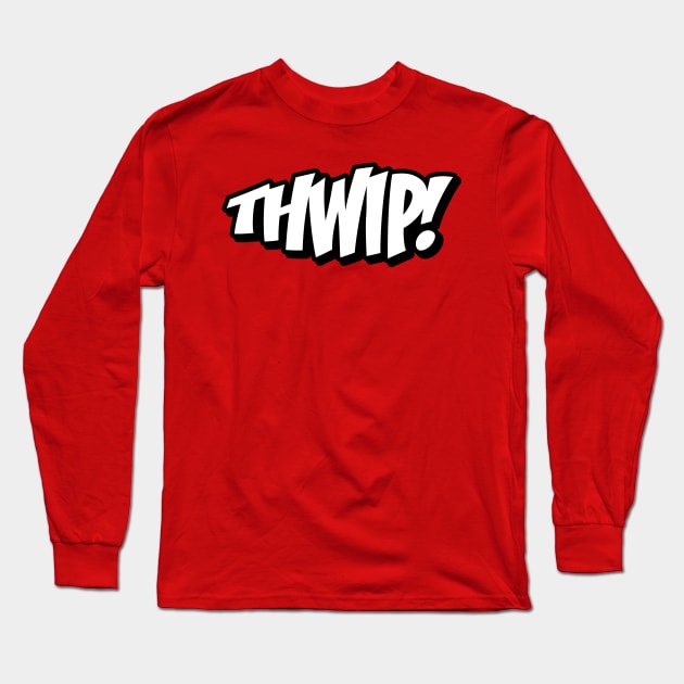 Comic Sounds - THWIP! Long Sleeve T-Shirt by Artboy